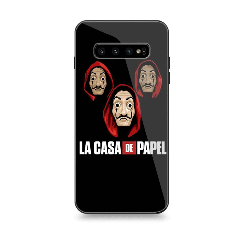 G7 Чехол для телефона стекло для samsung A10 A20 A30 A40 A50 A60 A70 S7 Edge S8 S9 S10 Plus крышка ТВ серии деньги Heist дом бумаги - Цвет: G7
