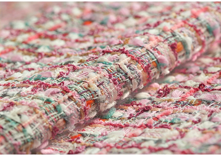 Яркая Мягкая твидовая ткань для платья, пальто tissu au metre telas, Лоскутная Ткань algodon tissus stoffen tecido