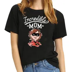 Невероятный футболка "Мама" Бэтмен batwomen футболка на День Матери мама Подарочный полный из хлопчатобумажной ткани, раздел-футболки