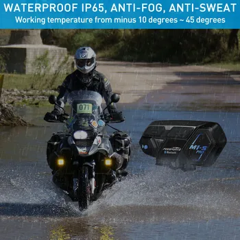 

FodSports M1S Motorcycle Bluetooth Helmet Intercom Host Waterproof IP65 Noise Reduction Wireless intercomunicador Interphone MP3