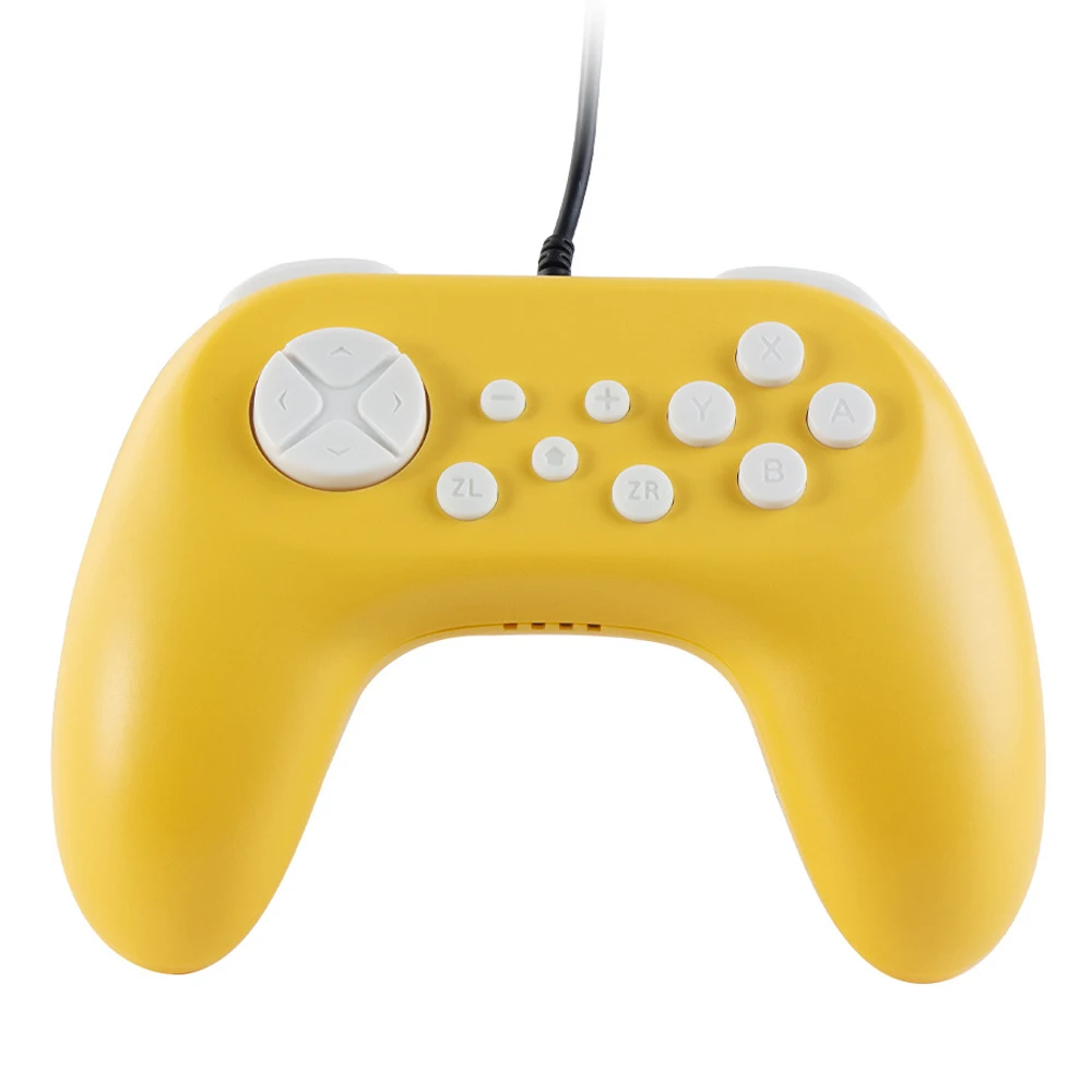 WUIYBN NS игровой контроллер для nintendo Switch/Switch lite проводной контроллер геймпад джойстик - Цвет: Цвет: желтый