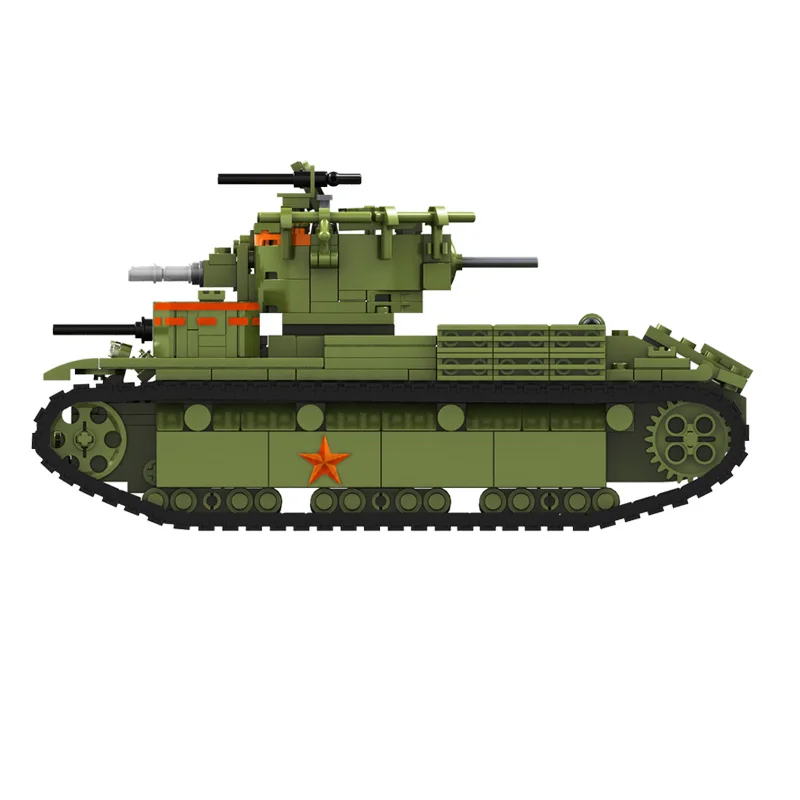 Военная серия мировая война Советская T 28 средний танк солдатское оружие сделай