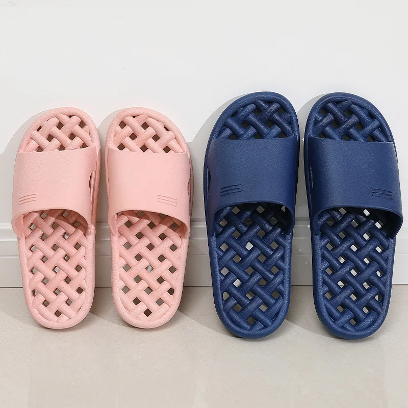 Домашние тапочки с вырезами Женские и мужские Тапочки для ванной Мягкая удобная