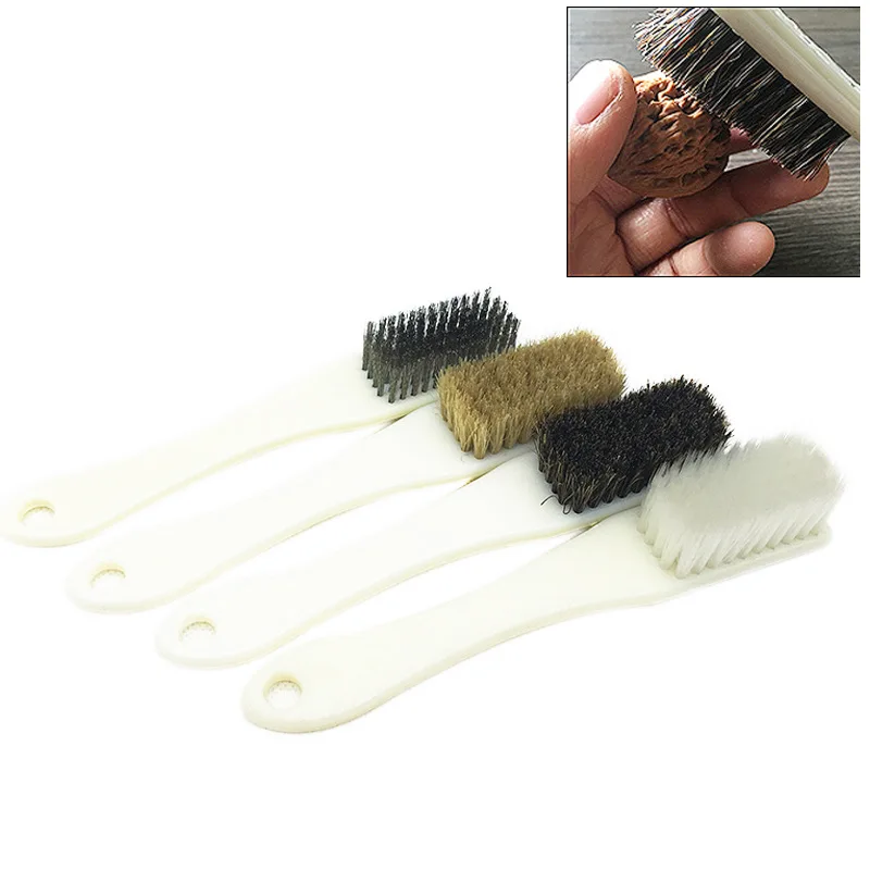 Пластиковая ручка из нержавеющей стали проволока желтая мягкая щетка свинья щётка для чистки Полировальный Инструмент