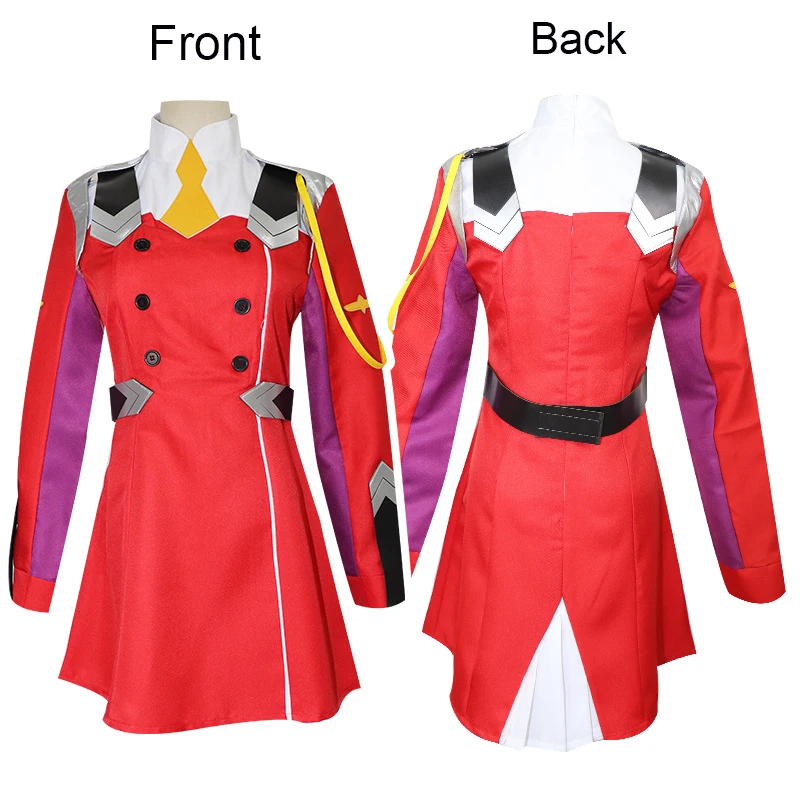 Anime 02 Dresses DARLING in the FRANXX Zero Two Cosplay Costume 02 Cosplay Wig Code002 Headwear Accessories Halloween Gift0 (3)