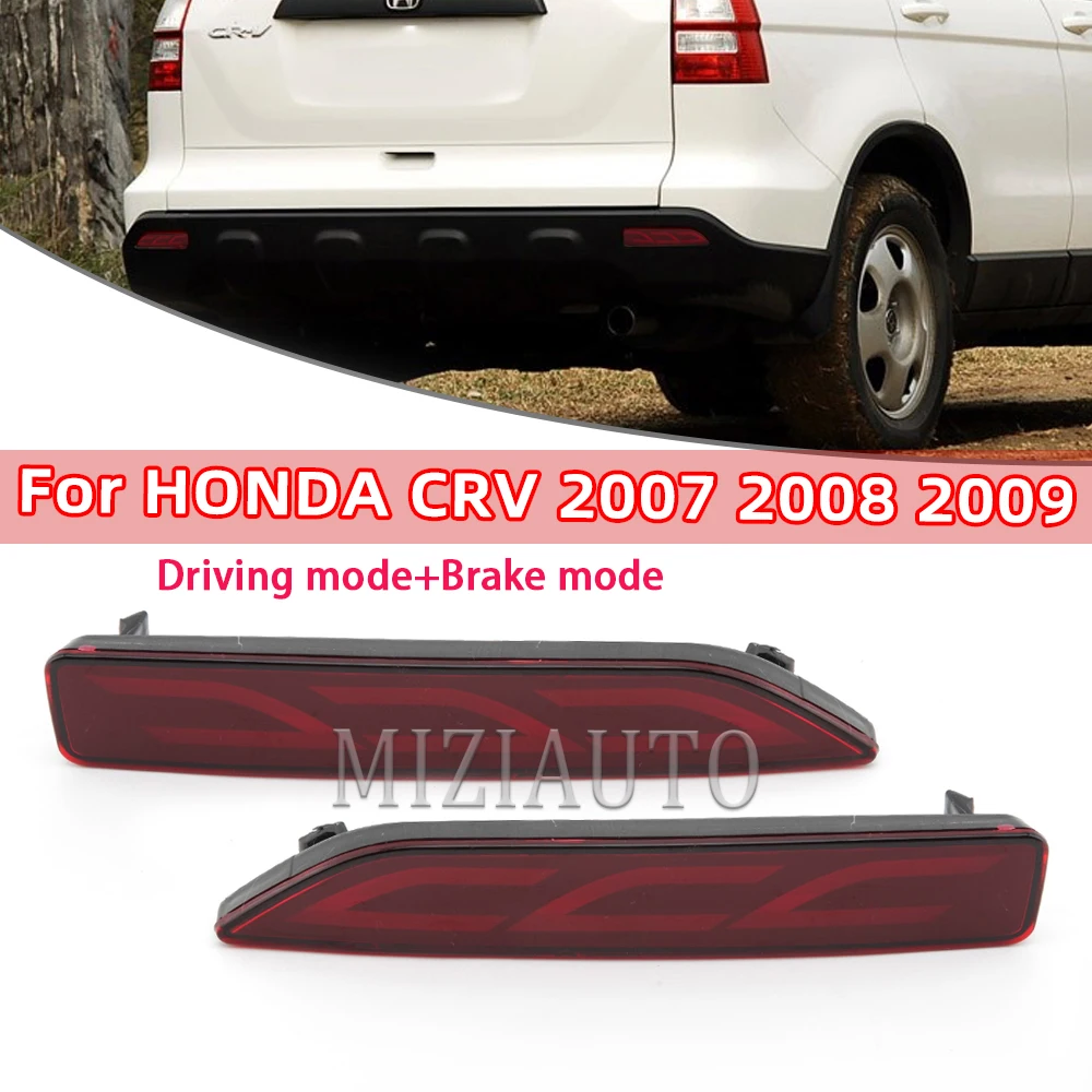 Led Rear Bumper Light For Honda Crv 2007 2008 2009 Tail Reflector Stop