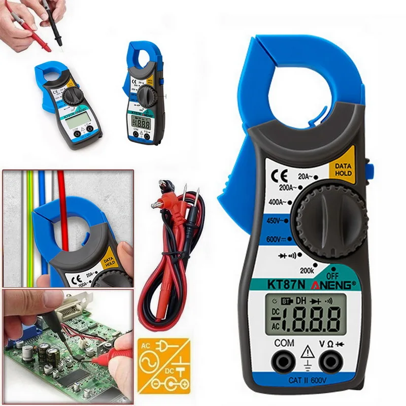 Digital Multimeter Clamp Meter Current Pincers AC DC Voltage Tester Electrical Megger | Инструменты