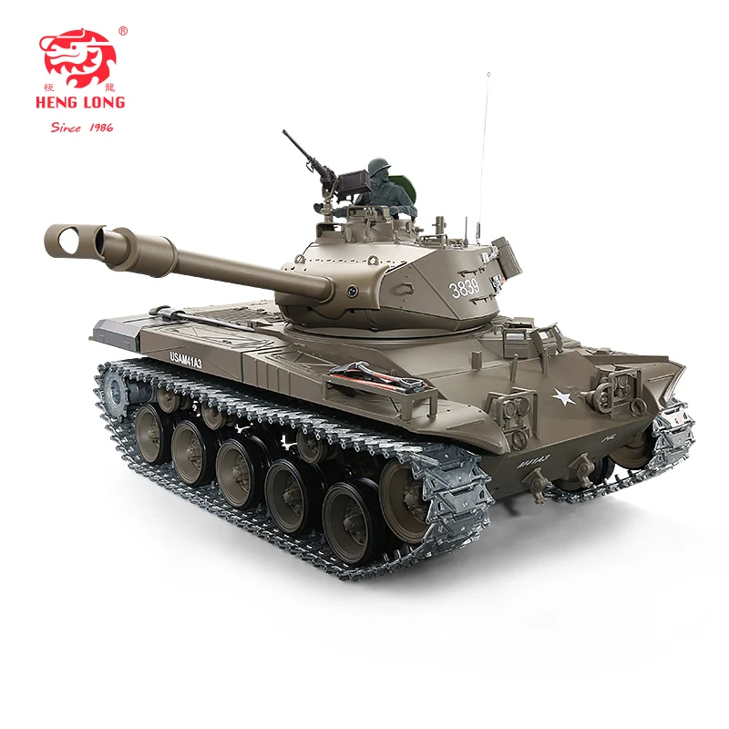 

3839 remote control tank US M41A3 Bulldog 1:16 Scale Airsoft RC Battle Tank with Smoke and Sound