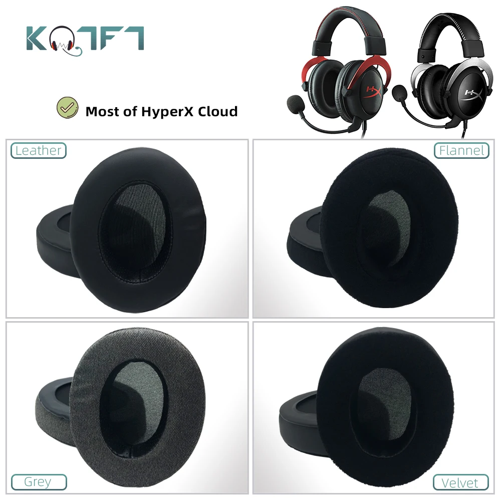 KQTFT Replacement EarPads for HyperX Cloud I II Cloud X Cloud Pro Cloud Gaming Cloud Silver Cloud Core Cloud Alpha S Gold