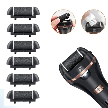 Nuovo 6PCS Strumento per la cura del piede Teste Pedicure Pelle dura morta Rimozione del callo Ricariche Rulli di ricambio Lime per piedi Accessori 1