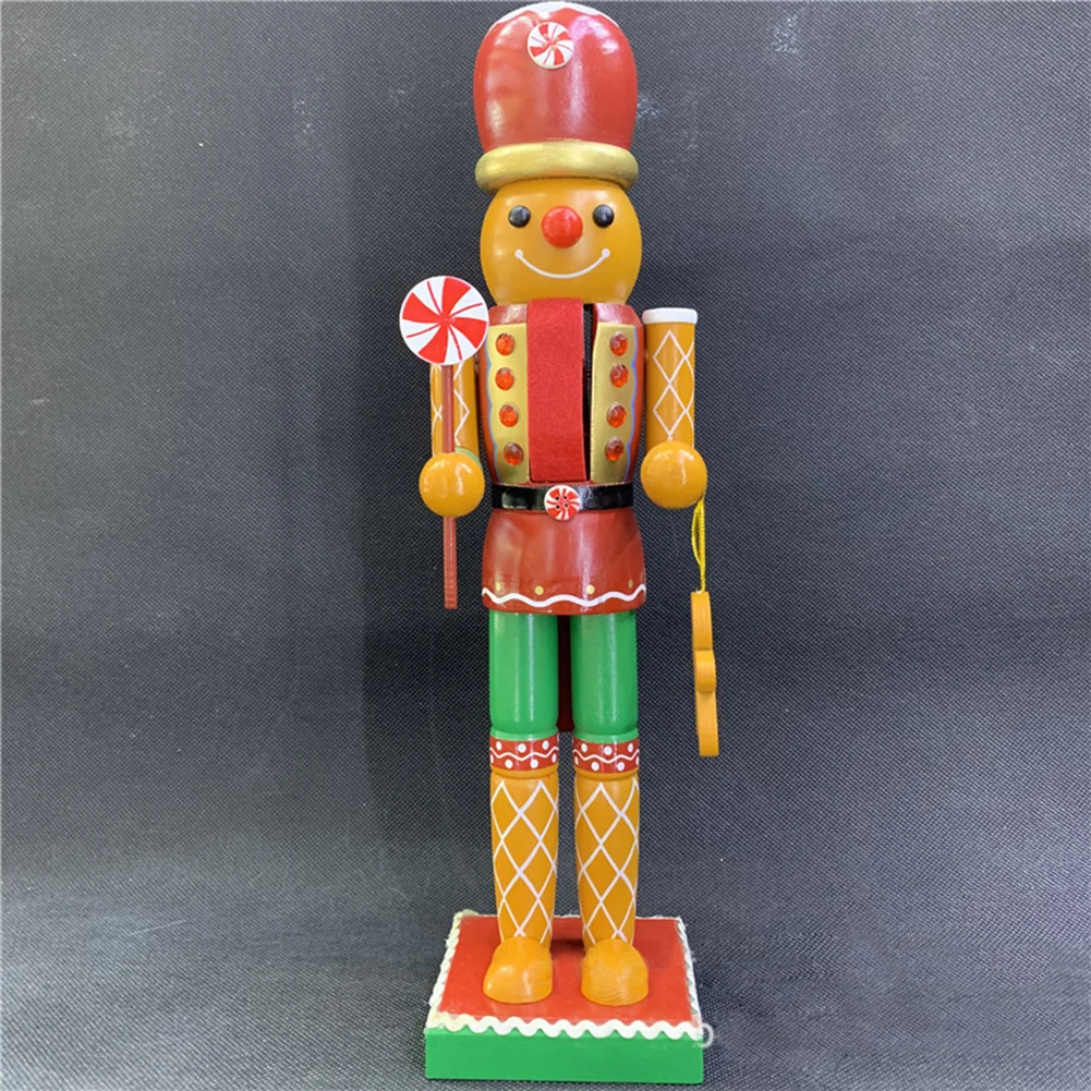 35cm Christmas Nutcracker Doll Wooden Cartoon Walnut Puppet Christmas Tree Decoration Accessories for Home Holiday Party #CW 35cm Christmas Nutcracker Doll Wooden Cartoon Walnut Puppet Christmas Tree Decoration Accessories for Home Holiday Party #CW