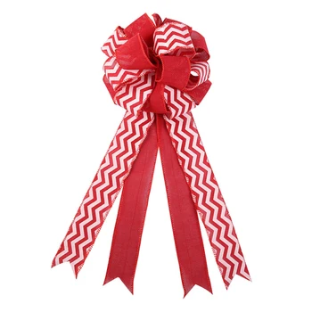 

1pcs Christmas Reusable Handmade Lightweight Decorative Durable Pendant Ornaments Bowknot for Home Office Xmas