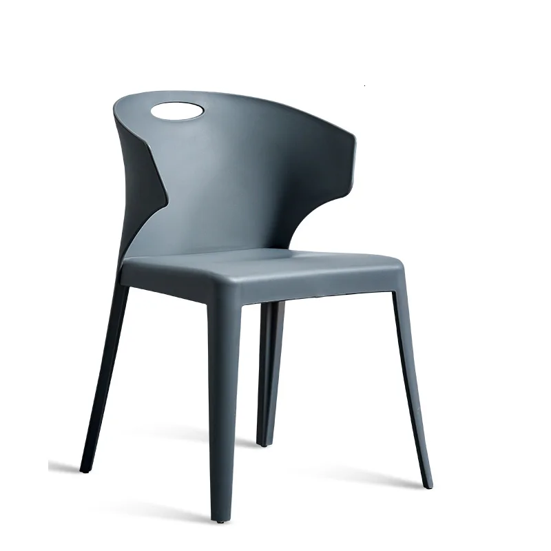 

Modern dining chair Plastic Backrest Household Stool Thickening Originality Europe Work Kitchen Table Chair Home Furniture