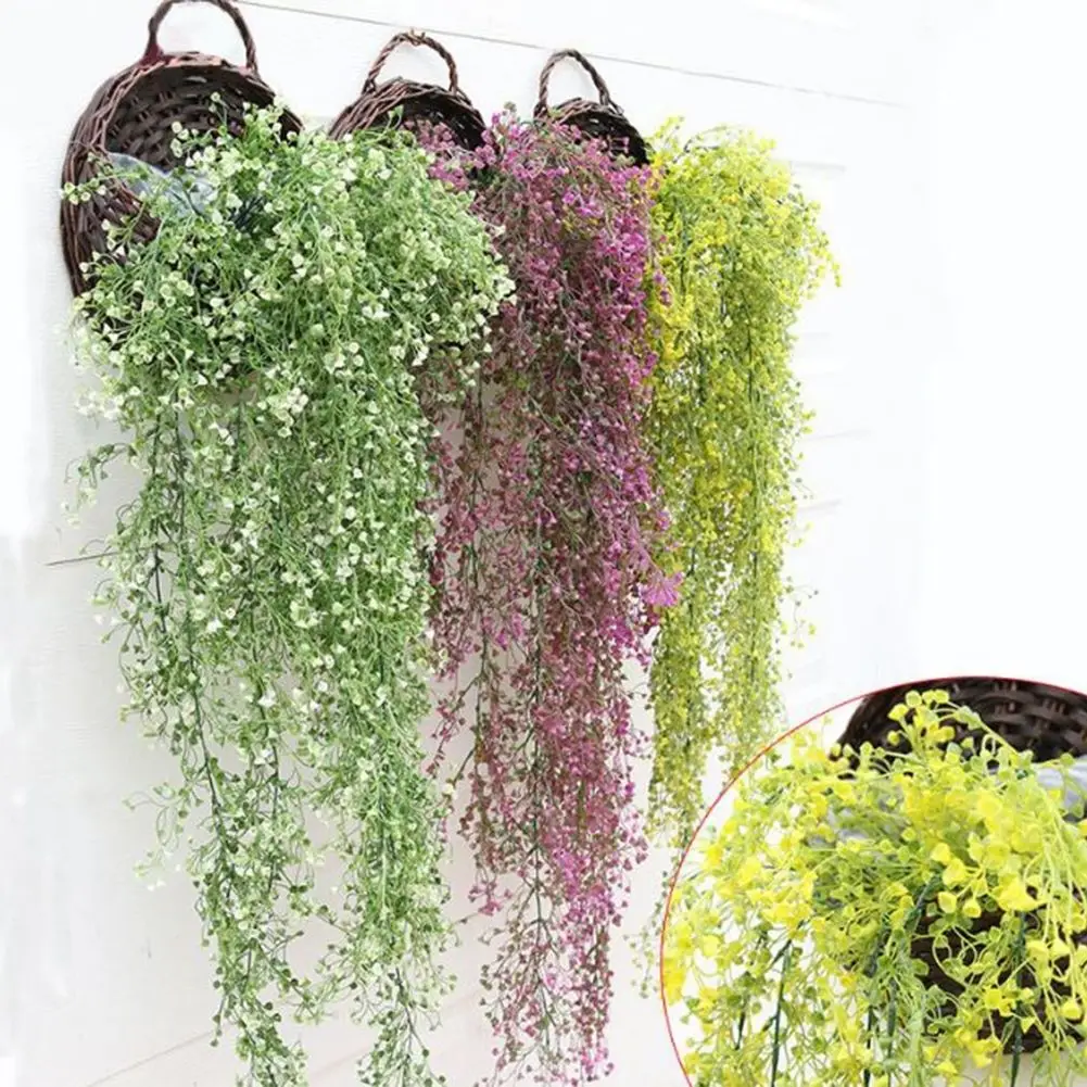 Искусственный цветок из шелка лоза висячая гирлянда растение для домашнего сада Свадебный декор искусственные цветы искусственные растения