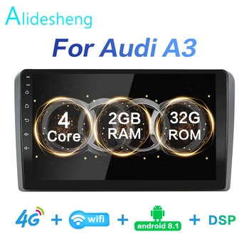 

2G+32G DSP 2 din Android 8.1 4G NET Car Radio Multimedia Video Player for Audi A3 8P 2003-2012 S3 2006-2012 RS3 Sportback 2011