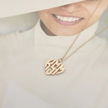 Tiny Heart Necklace Name Choker Necklace For Women Pendant Stainless Steel Initial Gold Necklace Bridesmaid Accessories Gift bff
