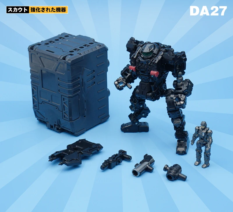 MFT трансформация DA27 DA-27 Diaclone power ed-suit power Suit Black Mech Solider Lost Planet фигурка игрушки