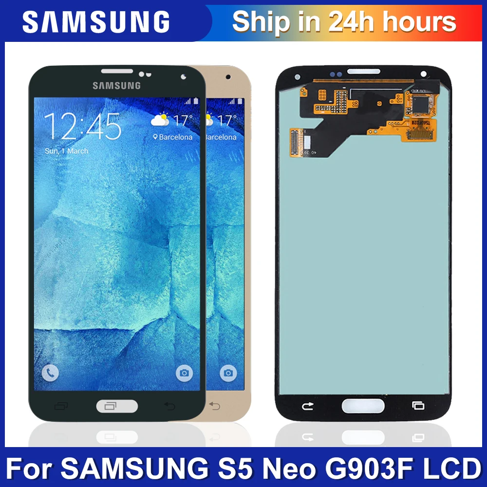 Оригинальный дисплей 5 1 дюйма для Samsung Galaxy S5 NEO SM-G903M G903 G903F G903M ЖК-дисплей сенсорный