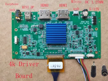 

4K Driver Board EDP HDMI MINI DP For Sharp LCD LQ125D1JW31 LQ156D1JW04 40pin 0.4mm Dedicated Driver Board Ultra-thin