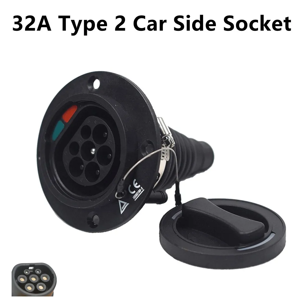 16A 32A IEC62196 2 Type 2 EV Charging Socket for Electric Vehicle