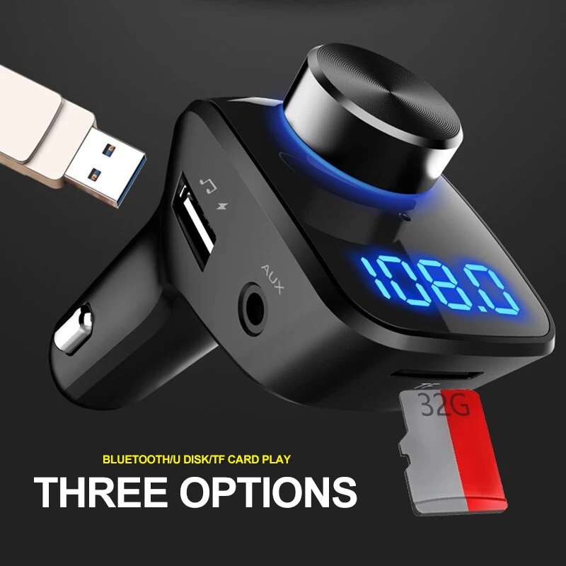 Автомобильный MP3-плеер Bluetooth AUX 3USB 4,8 V порт светодиодный Поддержка UDisk FM TF без потерь Музыкальный Аудио мини-приемник