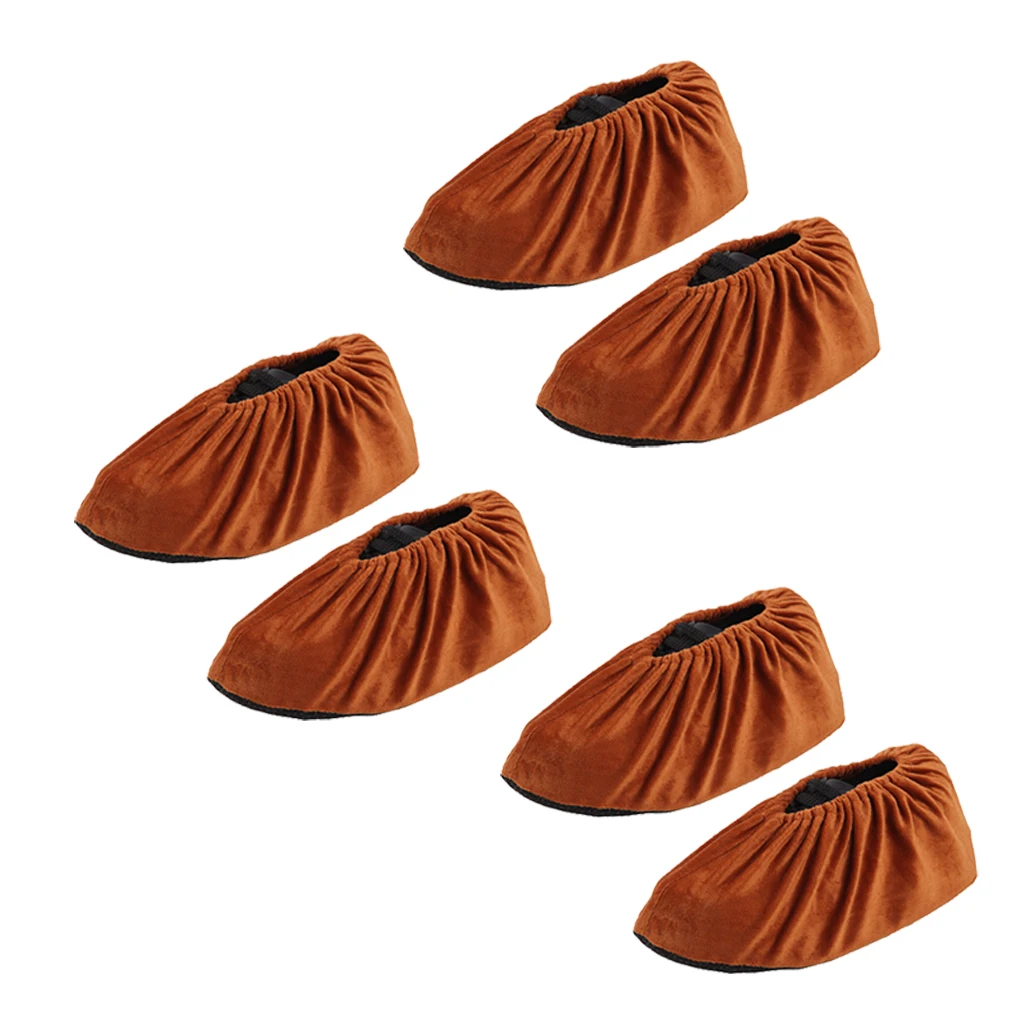 3 Pairs Non Slip Washable Reusable Shoe Covers Thickened Boot Cover Overshoes  For  Kindergarten Workshop Classroom