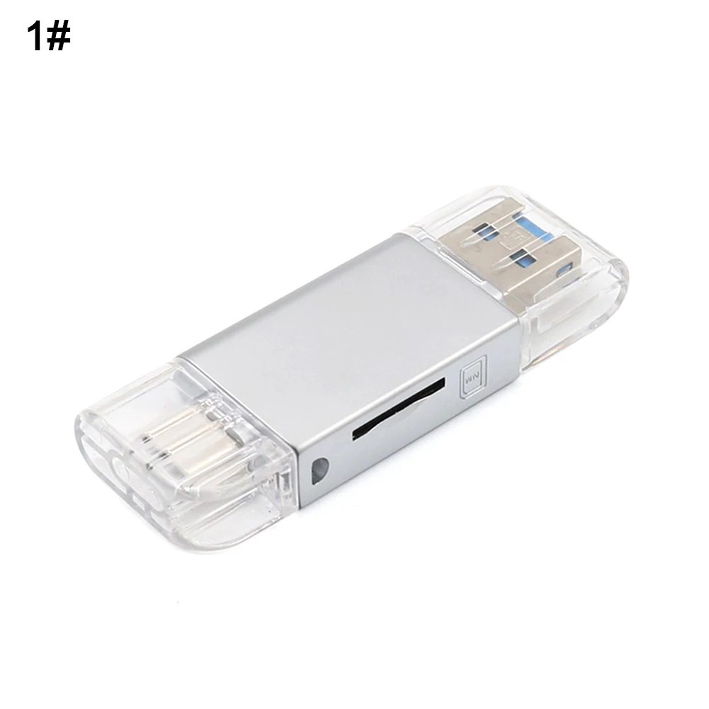 Тип C USB 3,0 кард-ридер SD/Micro/SD TF CF компактный адаптер для флэш-карт адаптер для ноутбука OTG Тип C устройство для чтения карт памяти USB 3,0 карта