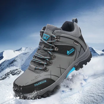 

Waterproof Outdoor Mountain Boots for Men High-cut Winter Sneakers Breathable Trekking Shoes Warm Climbing Shoes
