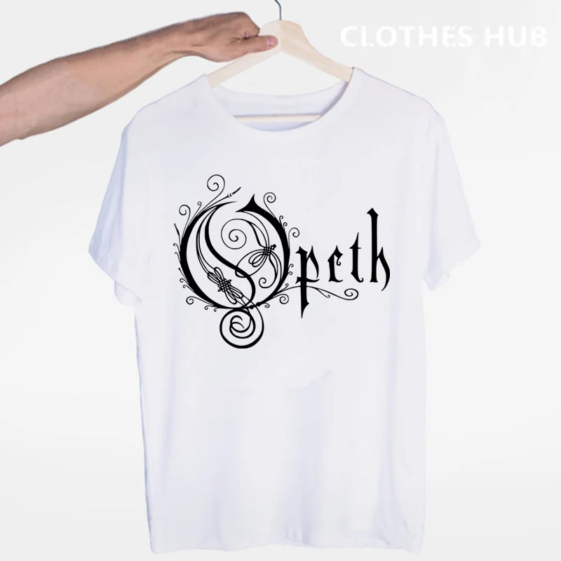 OPETH Heavy Metal Rock Band футболка с круглым вырезом и короткими рукавами летняя повседневная модная футболка унисекс для мужчин и женщин - Цвет: Бежевый