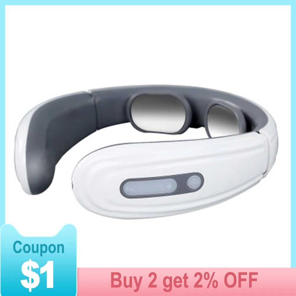 Cervical Massager Electric Pulse Electromagnetic Neck Massage Vibration Physiotherapy Apparatus | Красота и здоровье
