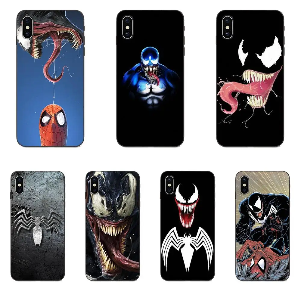 

For Huawei Honor 5A 6A 6C 7A 7C 7X 8 8A 8C 8X 9 9X 10 10i 20 Lite Pro TPU Fashion Cell Case Venom Comics Spider Man