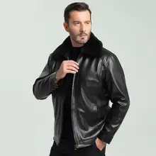 Мужская куртка из искусственной кожи и бархата, зимняя теплая куртка с карманами и плюшевым воротником, куртка из искусственной кожи с длинным рукавом, верхняя одежда, повседневные пальто