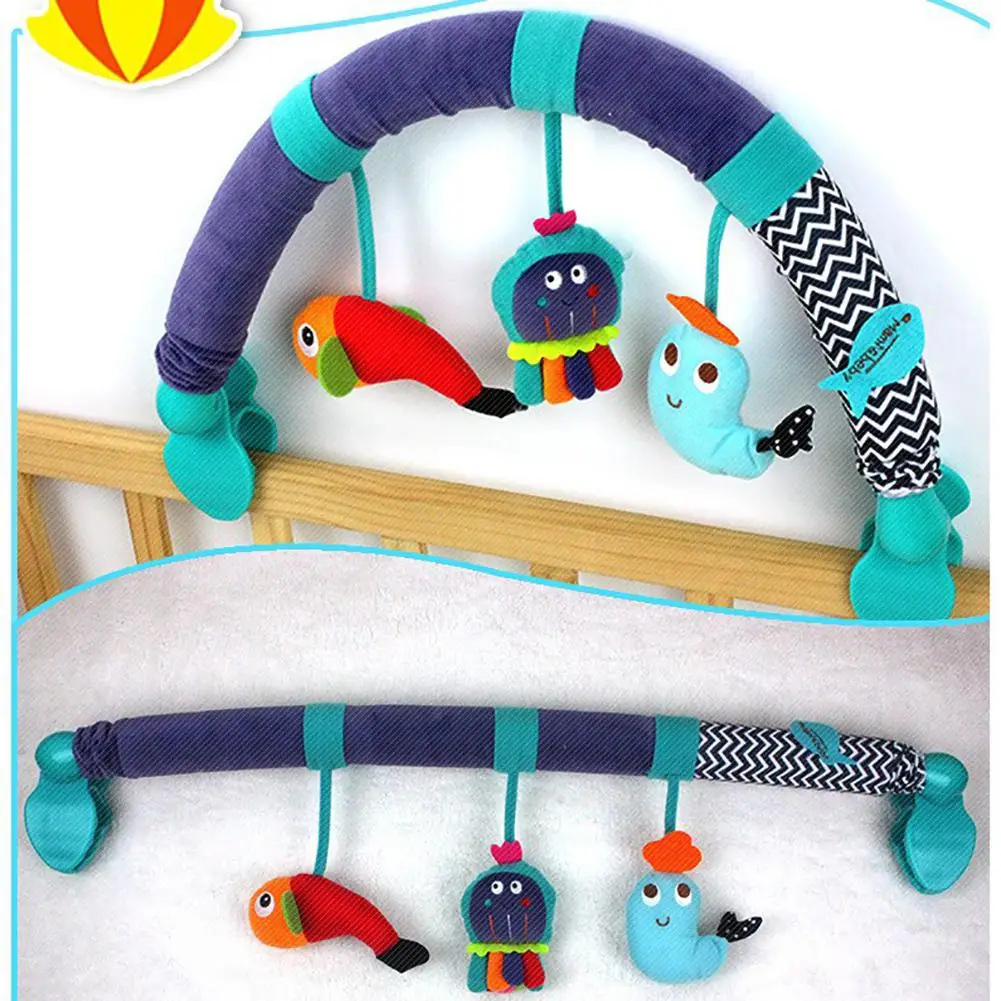 Kidlove Симпатичные животные много-функциональная игрушка висящая над кроватью для детская прогулочная коляска детское сиденье