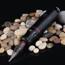 Электрическая машина игла Поворотная тату-машинка постоянный макияж анти встряхнуть портативный профессиональный Регулируемый инструмент тихий мотор