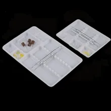 100 шт. стоматологические пластиковые поддоны лоток с раздельным размещением 285*186*17 см стоматологические инструменты Приборы Стоматологические Расходные материалы SL408