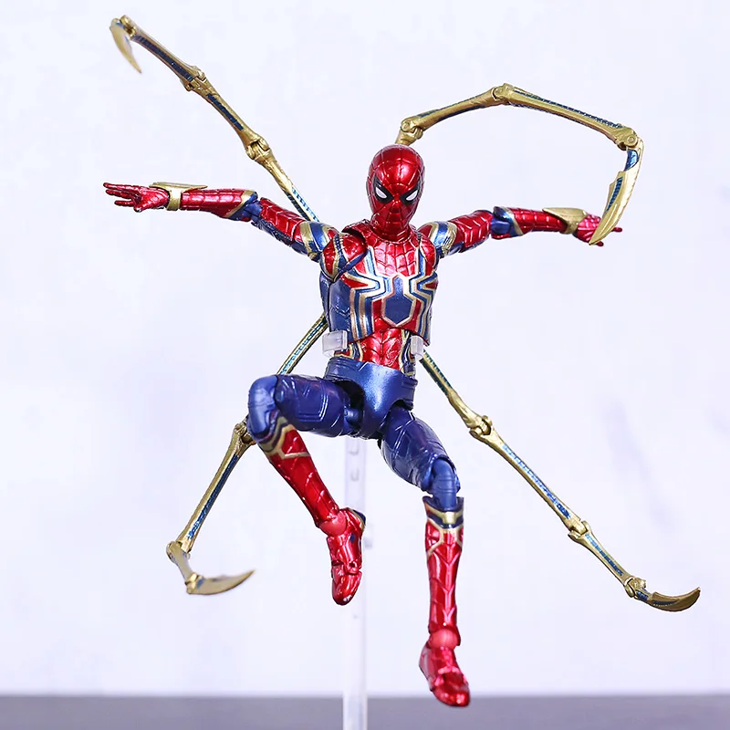 Marvel Мстители Бесконечность войны MAFEX 081 Железный паук Человек-паук ПВХ фигурка Коллекционная модель игрушки