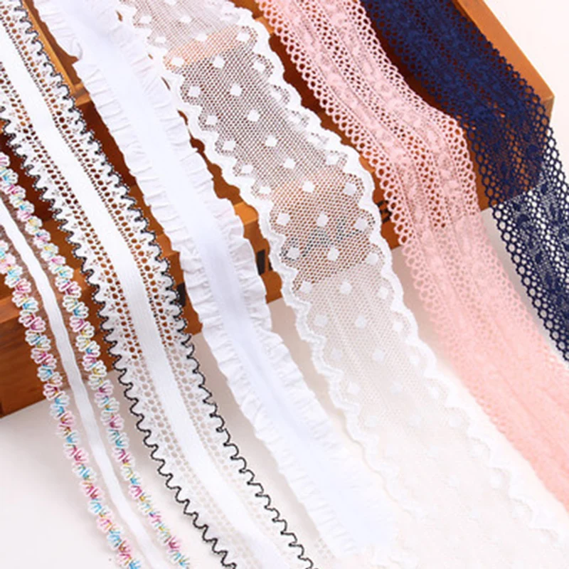 

1 Meter long Baby Stretch Lace Baby Hair band diy Handmade Material Baby Self-made Ribbon Headband Flower hair Accessories