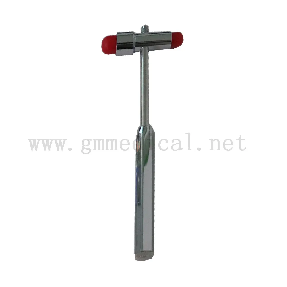 Percussion hammer T-type medical diagnosis hammer nerve hammer diagnostic hammer nerve knee reflex orthopedics neurology - Color: Red