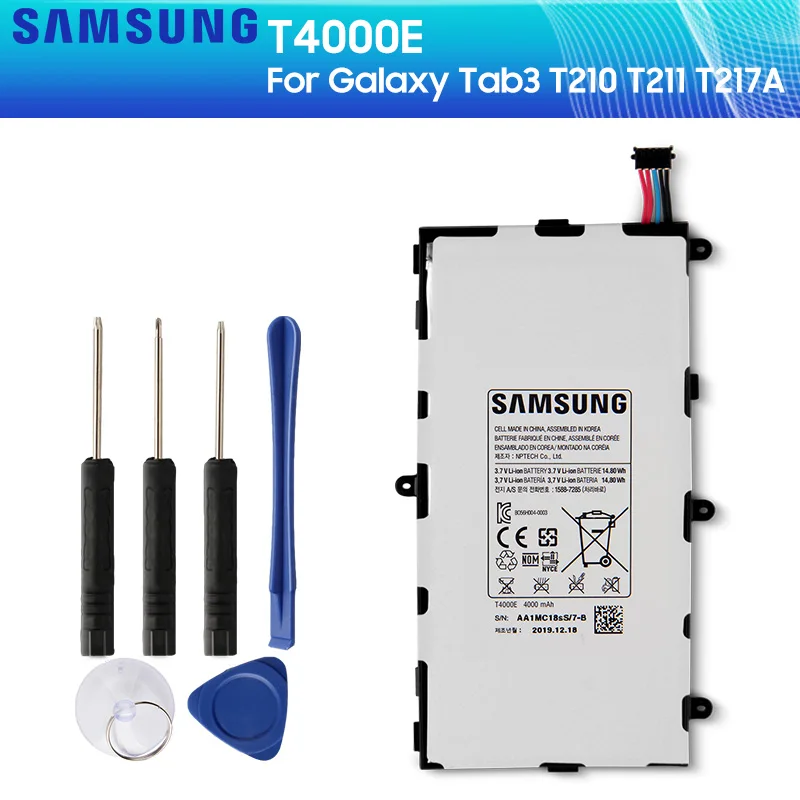 SAMSUNG оригинальный аккумулятор T4000E T4000C T4000U для Samsung GALAXY Tab3 7 0 T210 T211 T2105 T217a