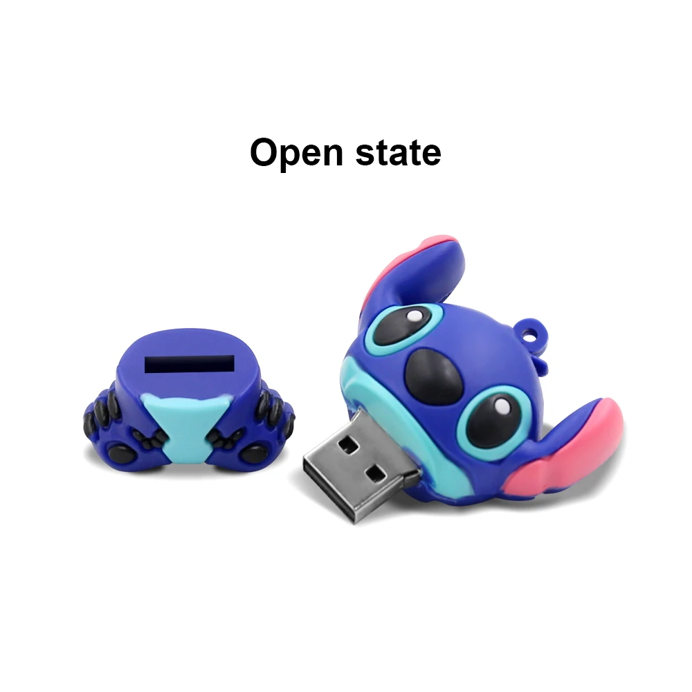 Новая мода USB флеш-накопитель 64 ГБ 32 ГБ 16 ГБ 8 ГБ 4 ГБ 2 Гб мультфильм Ститч флеш-карта памяти прекрасный U диск флешка