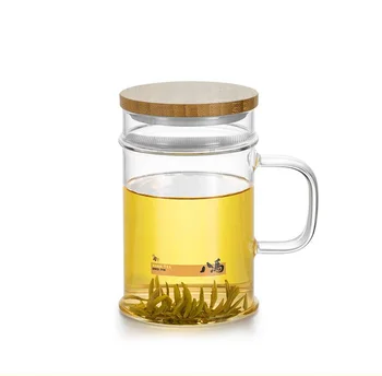 

Heat Resistant Tea Glass Cup Transparent Handle Water Coffee Portable Cup Reusable Beer Verrines En Verre Coffee Set AD50GC