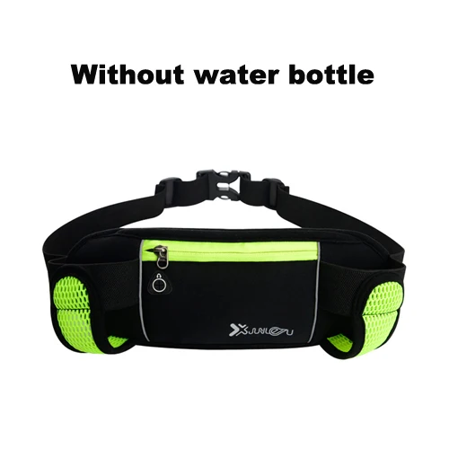 Running Bags Waist 2 Water Bottle Outdoor Camping Hiking Fitness Man Women Gym Lightweight Belt Bag Female Sports Fanny Packs