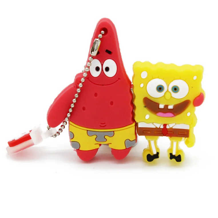 JASTER Милая мультяшная Губка Боб Патрик звезда usb флеш-накопитель карта памяти USB2.0 4GB 8GB16GB 32GB 64GB u диск подарок для детей - Цвет: A