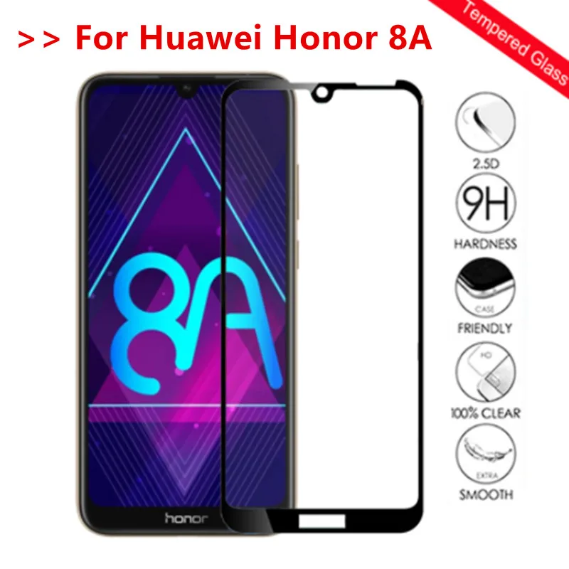 Защитное стекло для Huawei honor 8a 8x 8c 8s оригинальное полное покрытие 8 c 8lite защита
