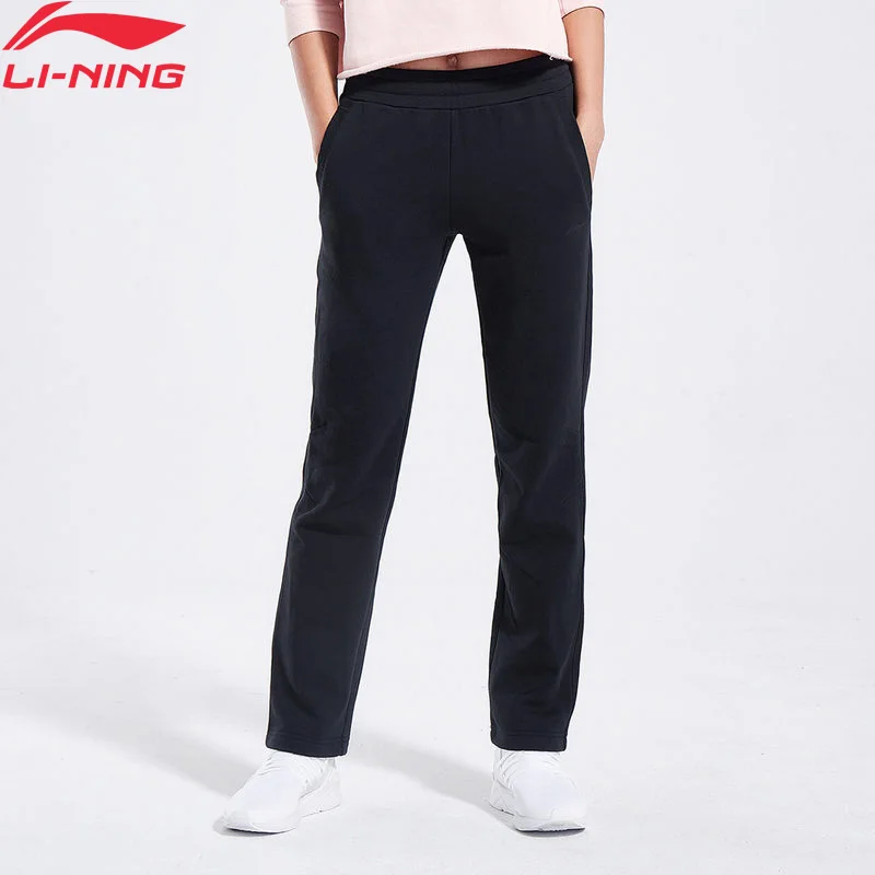

(Clearance) Li-Ning Women Training Sweat Pants Regular Fit 69% Cotton Fleece WARM AT LiNing Sports Pants AKLN918 WKY197