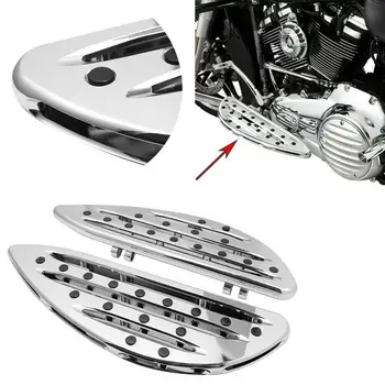 

Chrome Front Driver Floorboards Foot Pegs Stretched Pedal For Harley Touring Road King Glide Softail Dyna Street FLH FLST FLD