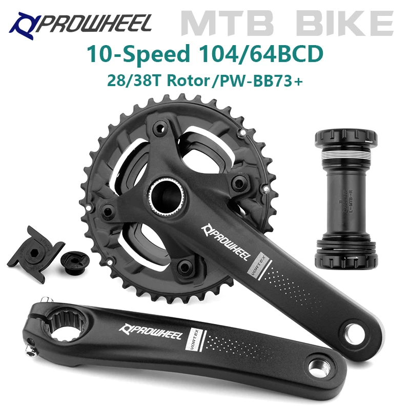 Prowheel Mountain Bike Crankset 2*10s 9s 11s 170mm Crank 2838t