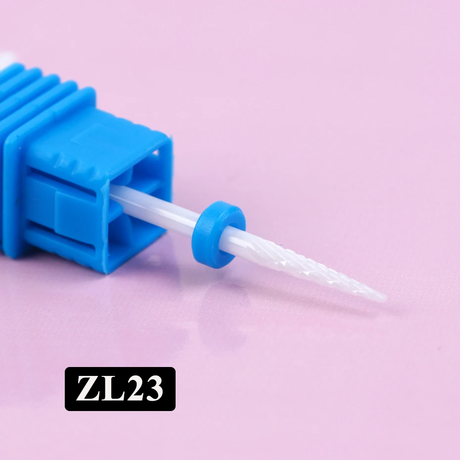 ZL23 1 шт. фреза для маникюра, сверло для ногтей, керамическое электрическое твердосплавное сверло для удаления кутикулы, очищающее средство для педикюра, инструменты CHZL01-25 - Цвет: ZL23