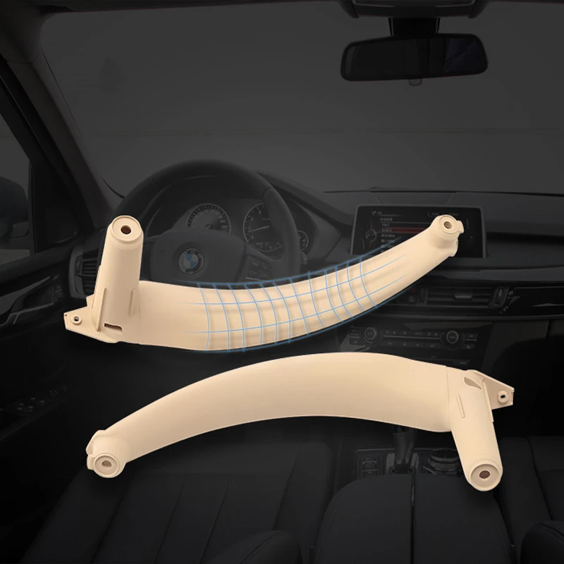 Tefanball Car Right Left Inner Door Panel Handle Pull Trim Cover For BMW E70 X5 E71 E72 X6 SAV 2007-2013 Auto Accessories