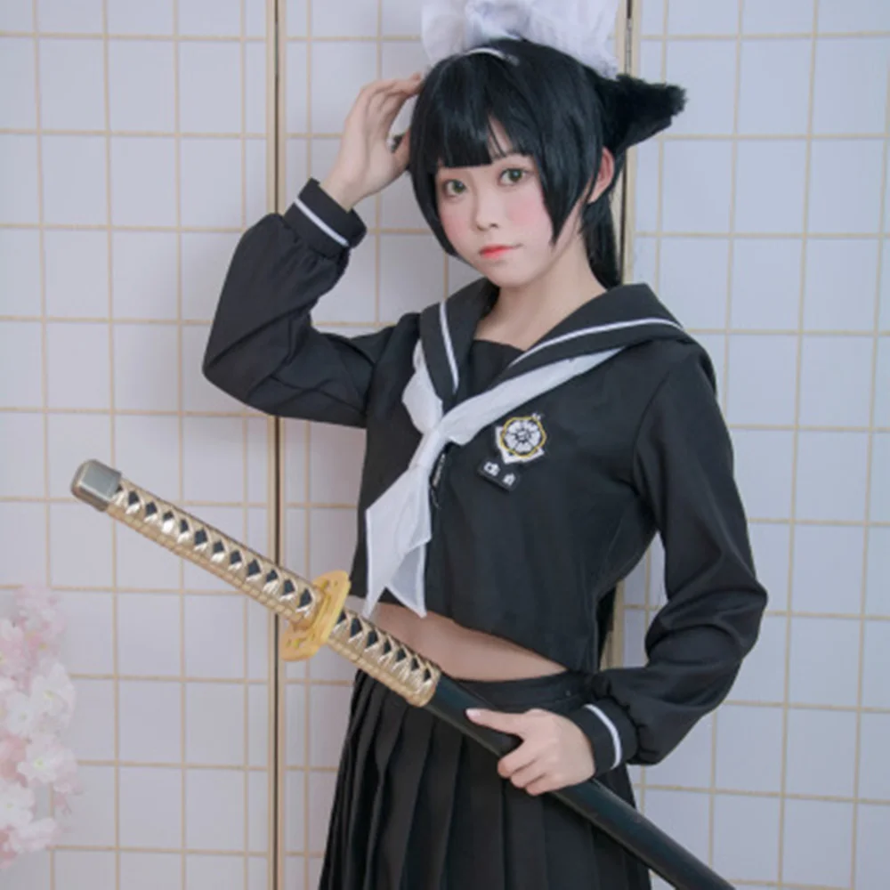 Высококачественное аниме Kantai Collection Takao Atago JK школьная форма женский косплей